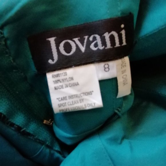 Blue Leopard Print Grad Dress - Picture 2 of 5